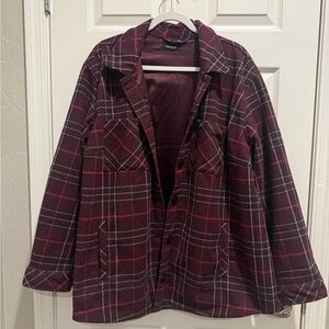 Torrid Plaid Button-Up Shacket